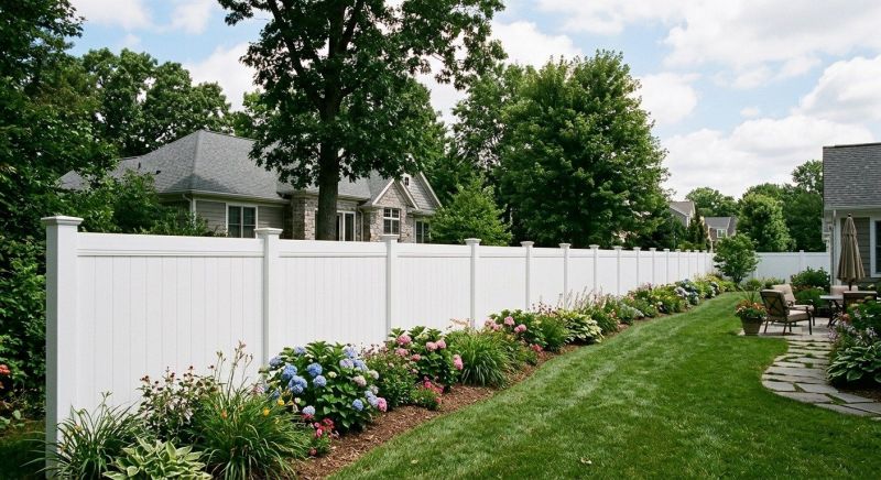 White PVC Fence Installation in Wilmington, NC